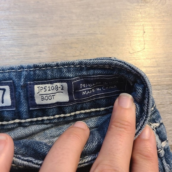 Miss me size 27 women's bootcut distressed jeans - Picture 8 of 13